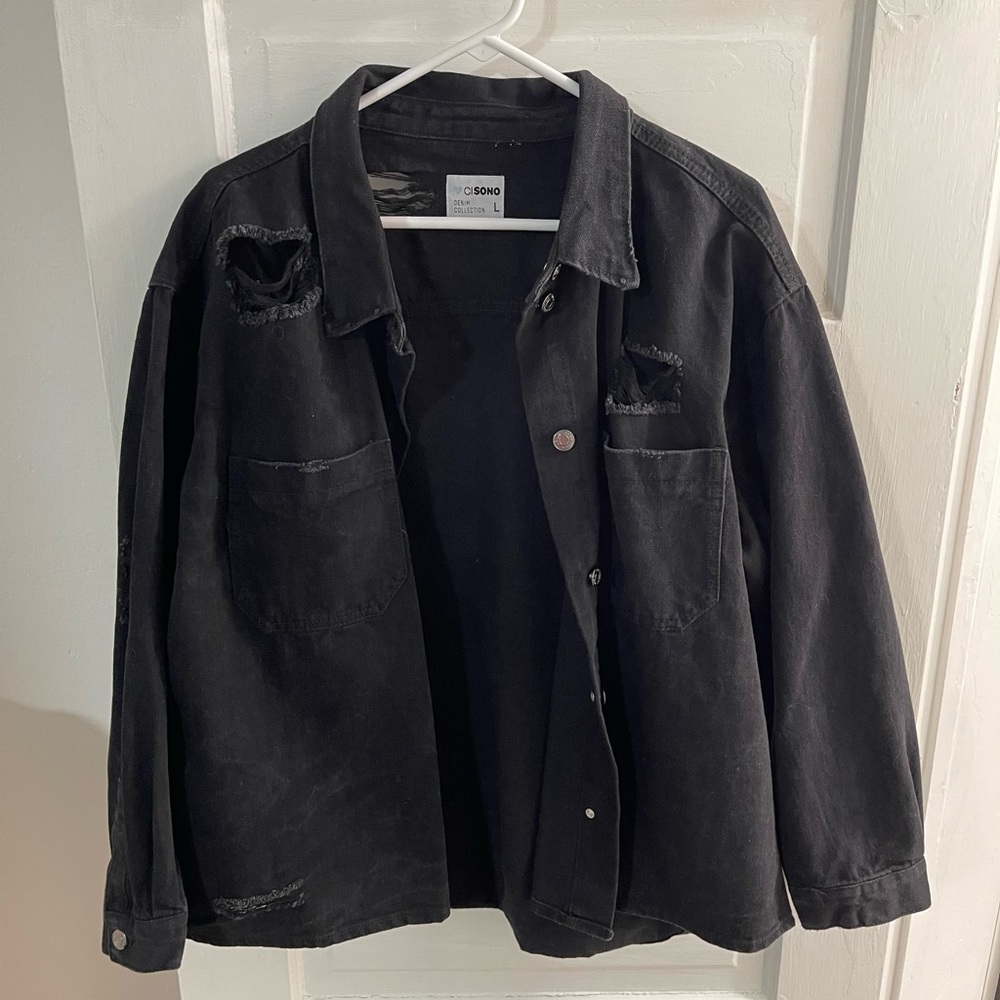 Ci Sono distressed jean jacket